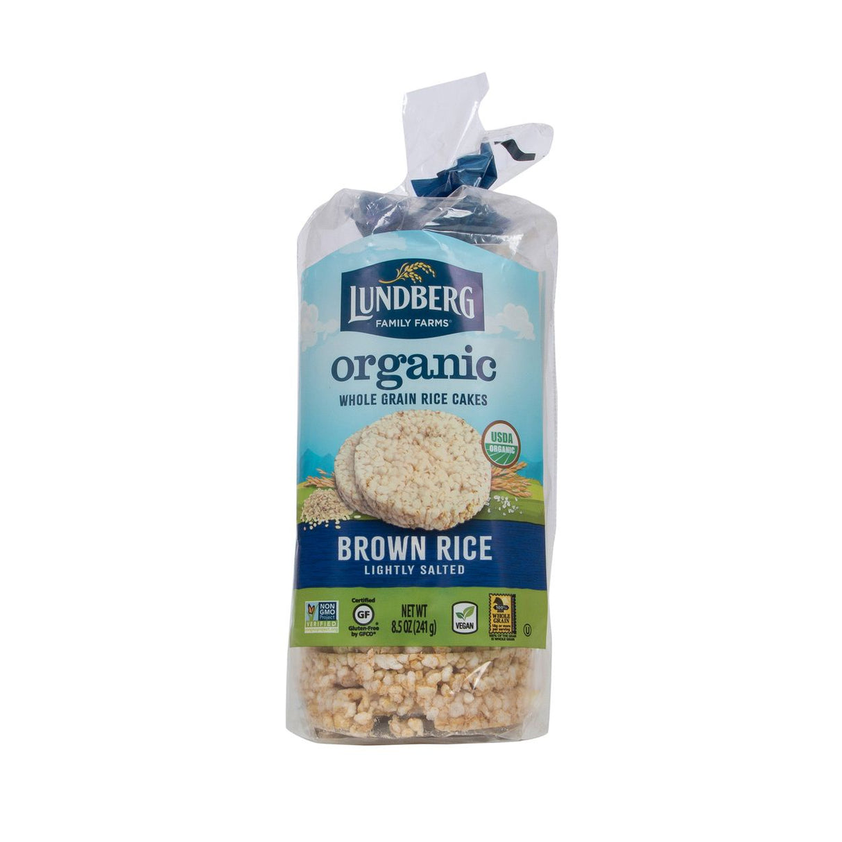 Lundberg Rice Cakes, Brown, Lightly Salted, Organic, Gluten Free= 8.5oz