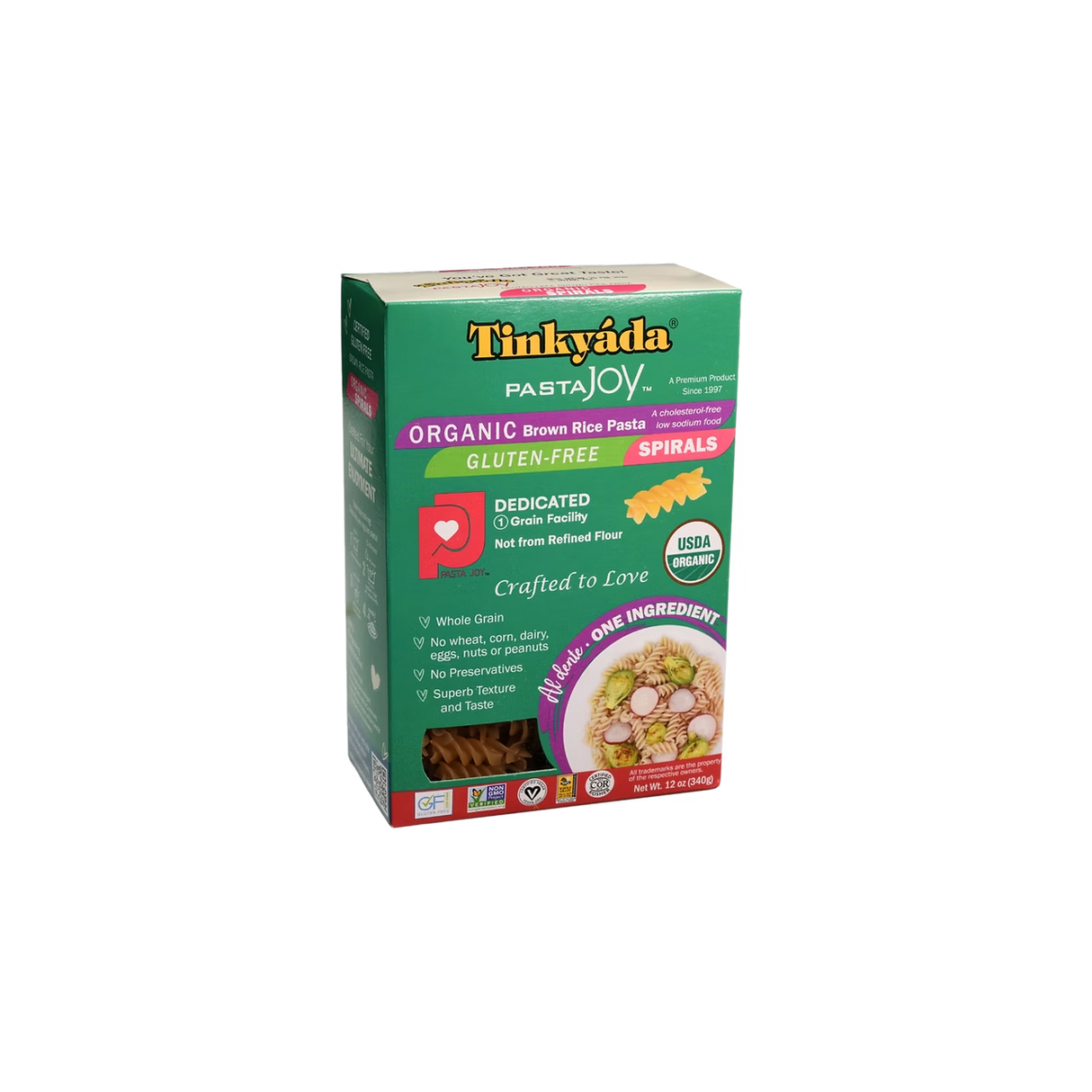 Tinkyada Brown Rice Spirals-Organic, 12oz