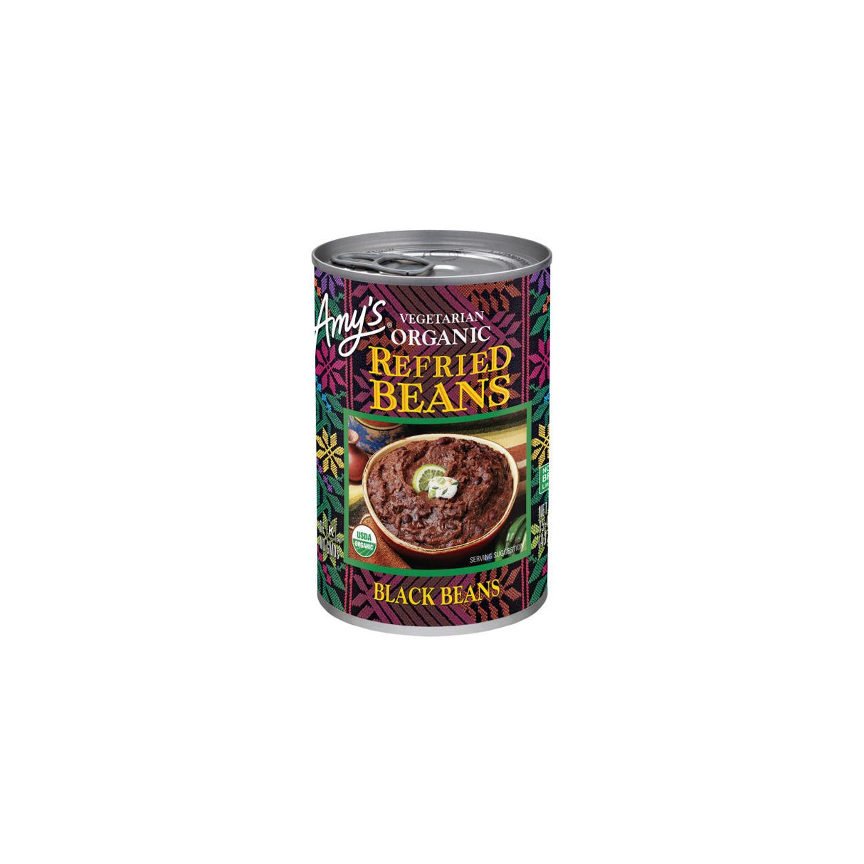 Amy's Refried Black Beans, Organic-15.4oz