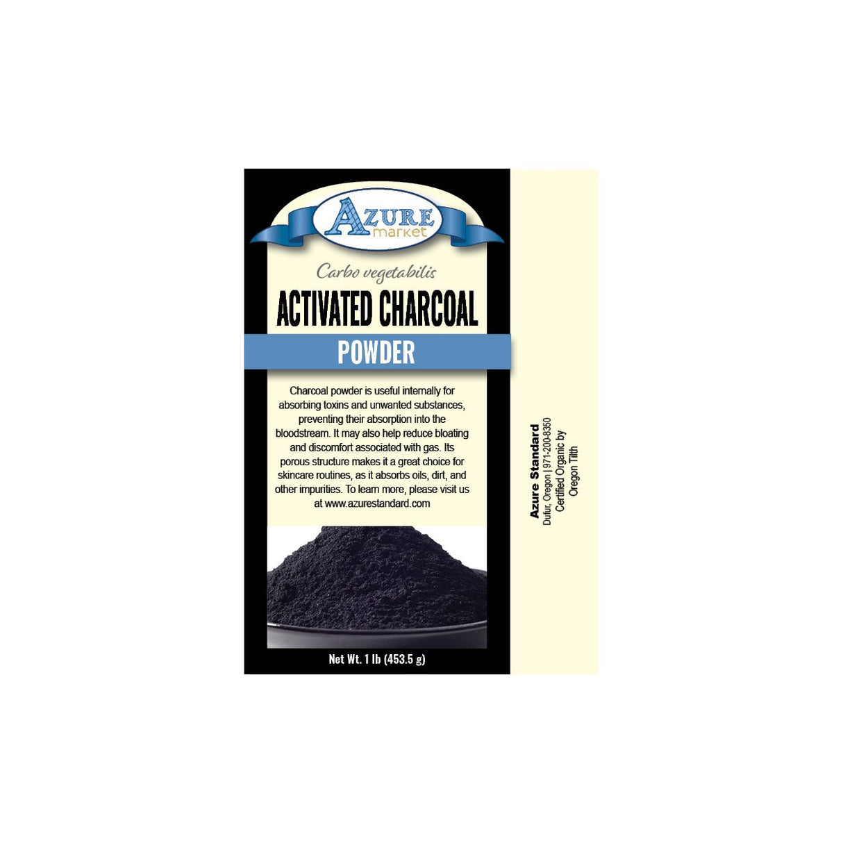 Azure Market Activated Charcoal Powder-1Lb