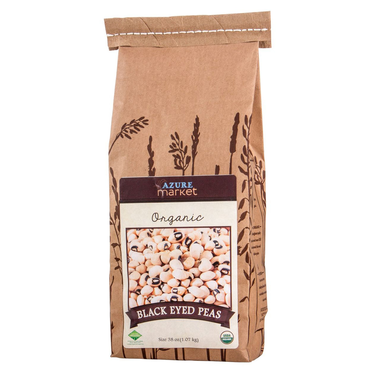 Azure Market Organics Black Eyed Peas, Organic-38oz