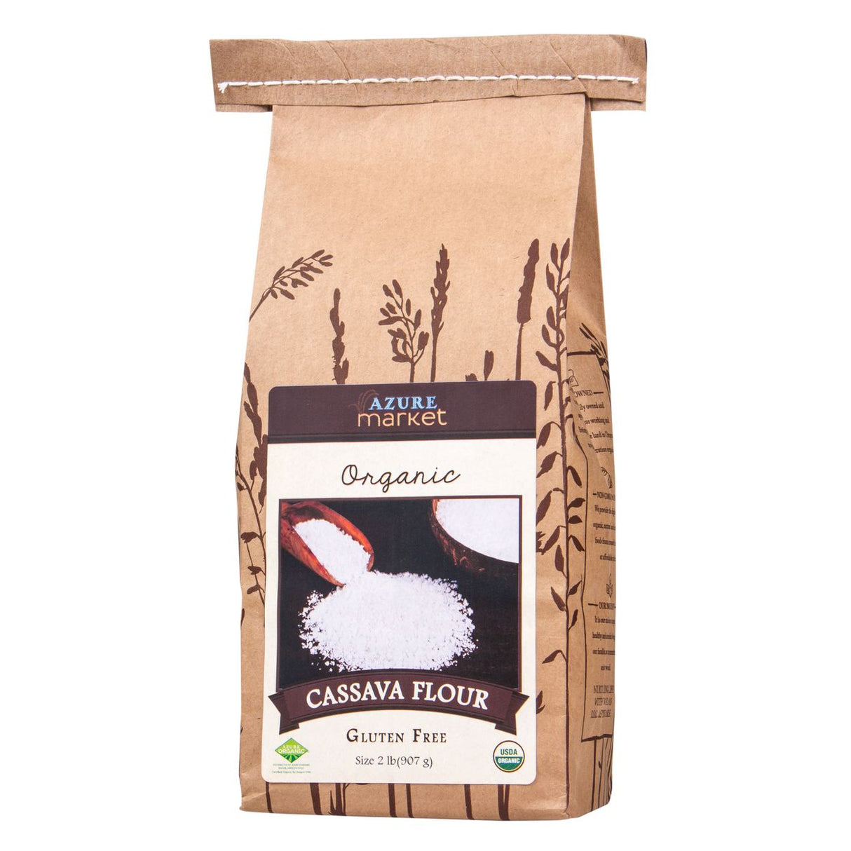 Azure Market Organics Cassava Flour, Organic-2Lb