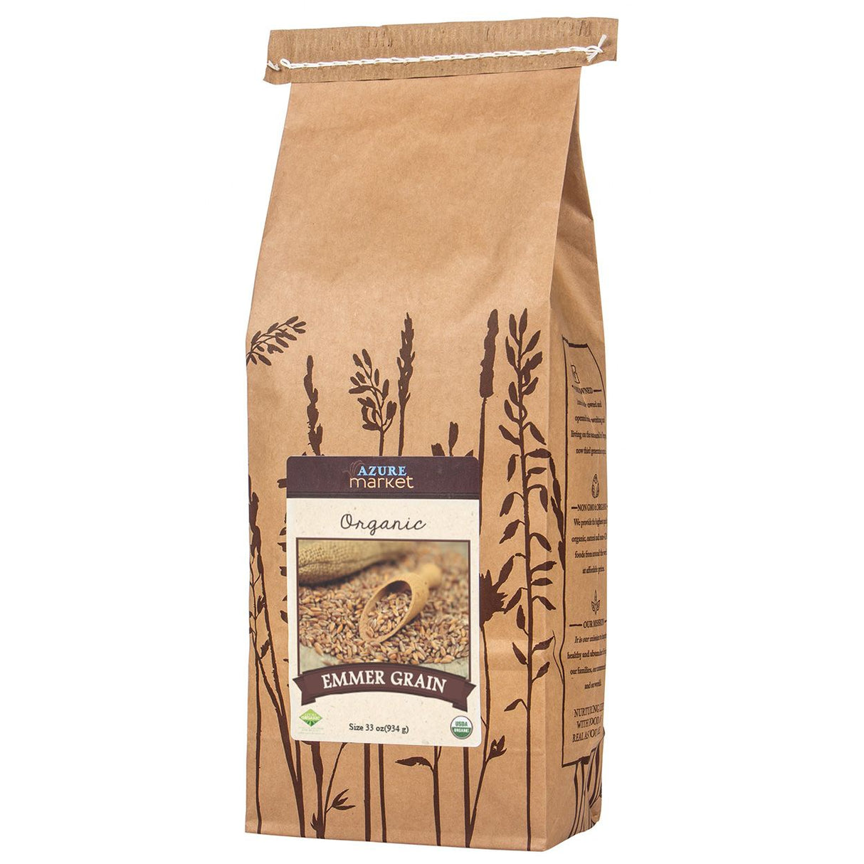Azure Market Organics Emmer Grain (Farro), Organic-33oz
