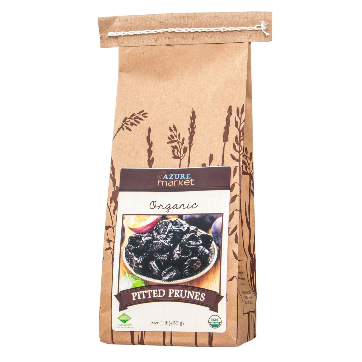 Azure Market Organics Prunes, Pitted, Organic-1Lb