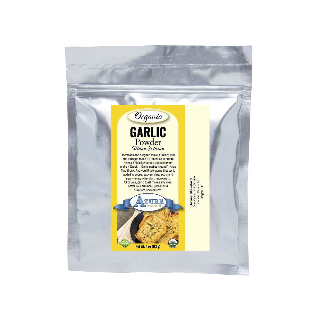 Azure Market Organics Garlic Powder, Organic- 4 oz