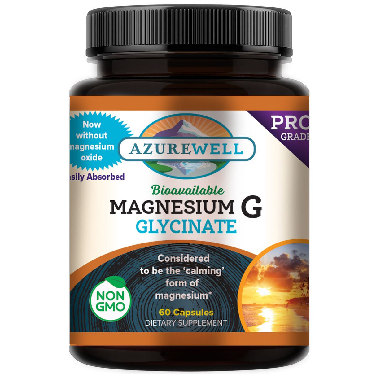 AzureWell Magnesium G (Glycinate)- 60 capsules
