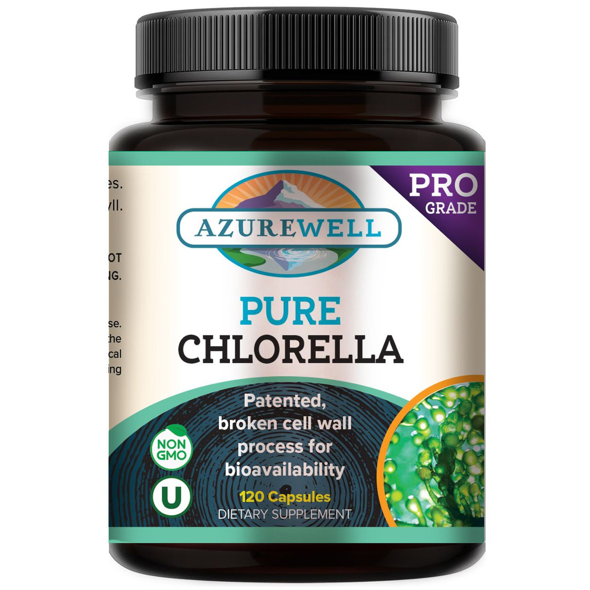 AzureWell Pure Chlorella (120 Caps)