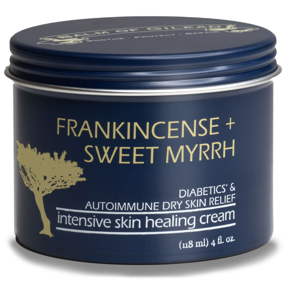 Balm of Gilead Cream, Frankincense & Sweet Myrrh, Intensive Skin Healing-4oz