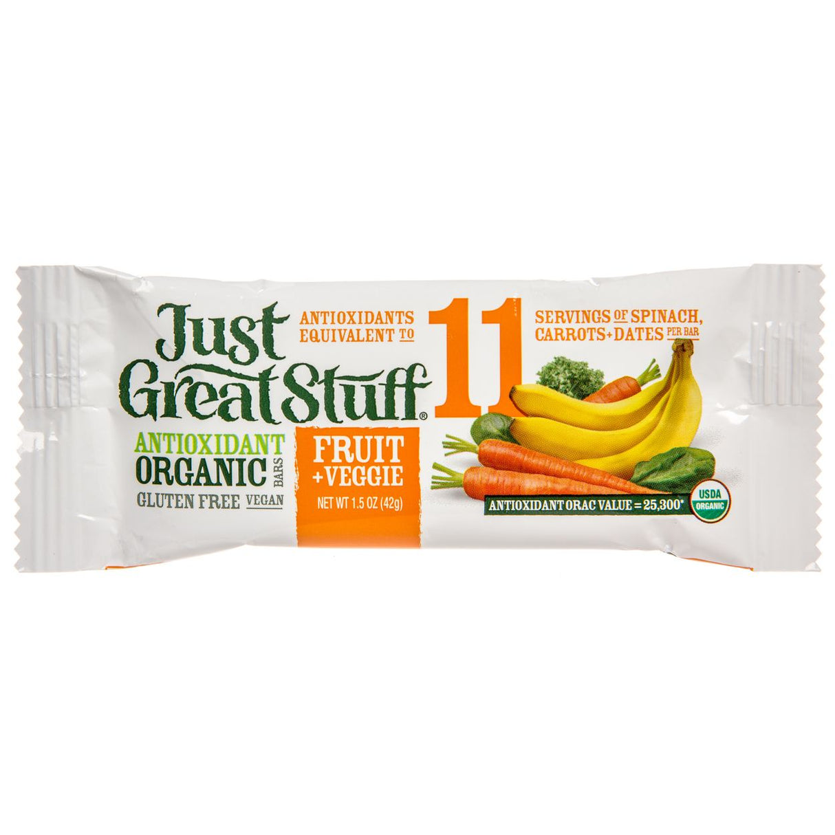 Betty Lou's Fruit & Veggie Bar, Organic-1x1.50z