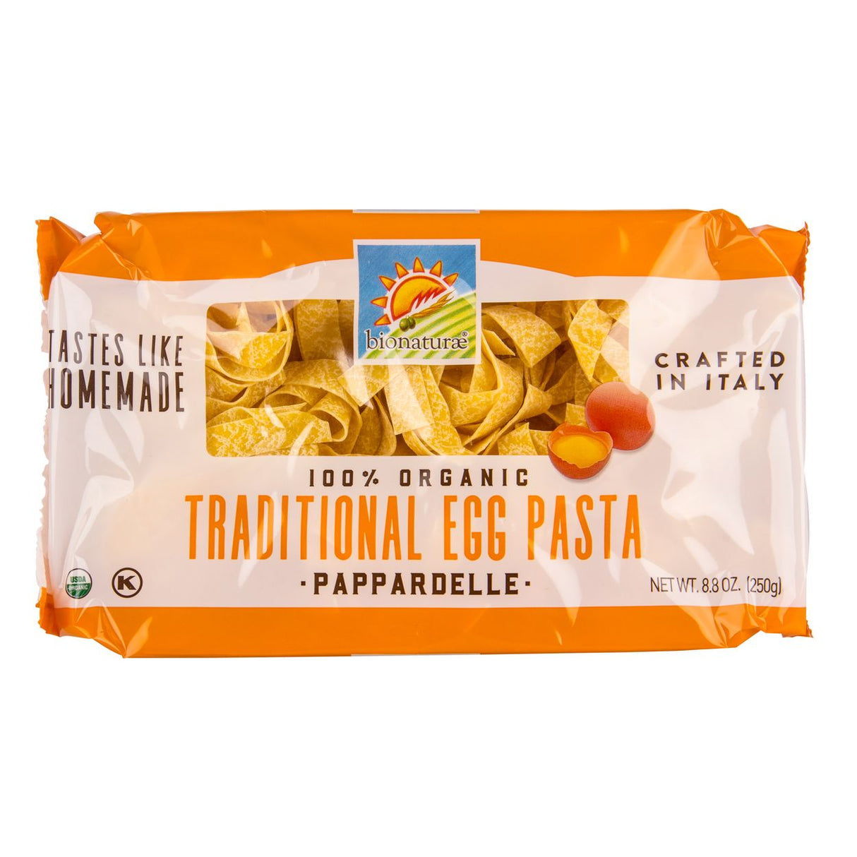 Bionaturae Pappardelle Durum Semolina Egg Pasta-Italian Wheat, Organic