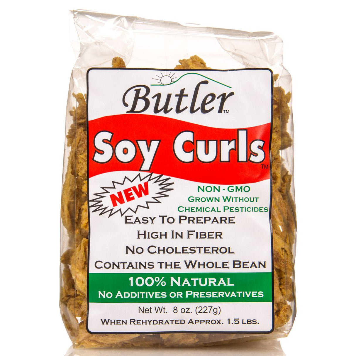 Butler Foods Soy CURLS, Natural, GMO Free-8oz