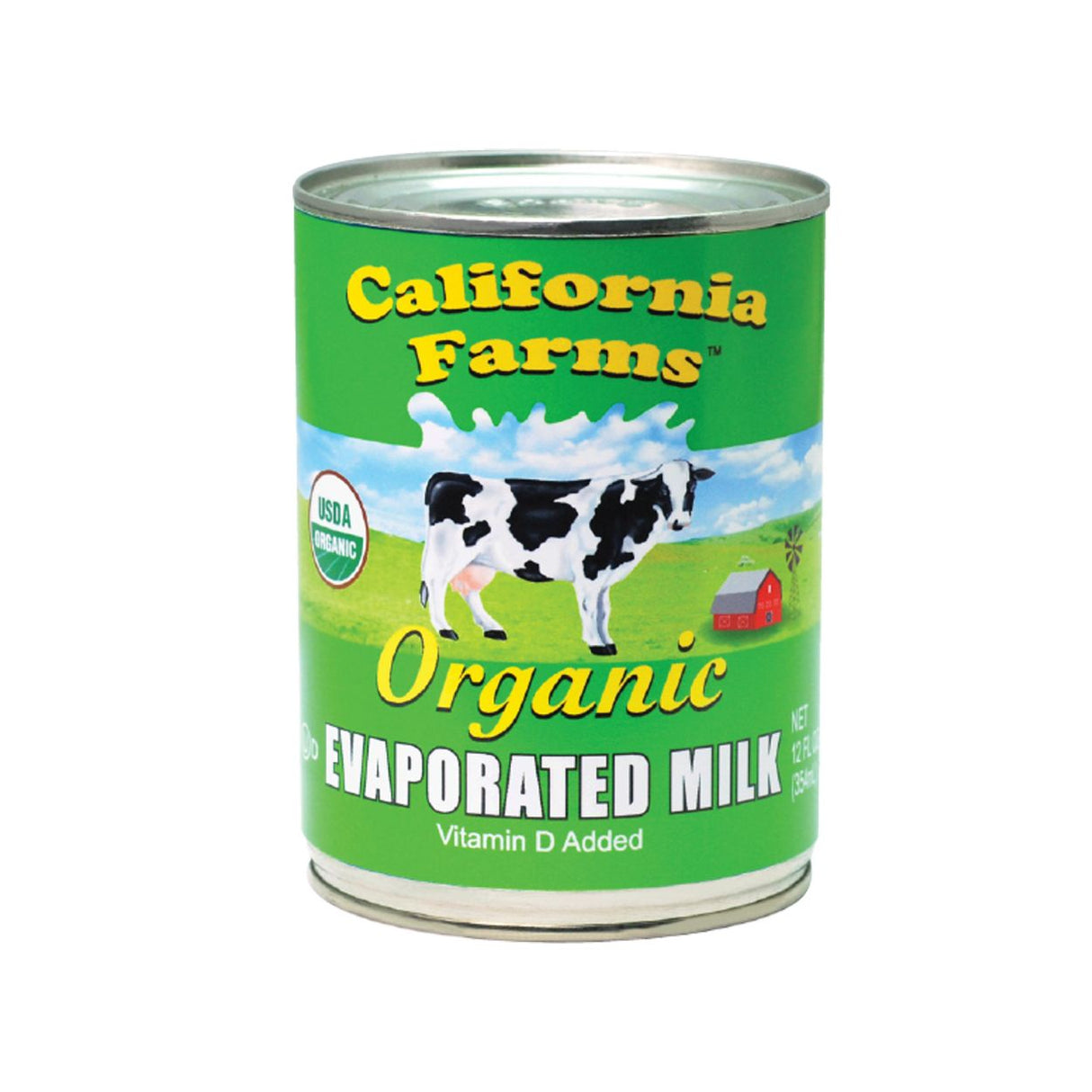 California Farms Evaporated Milk, Organic-12oz