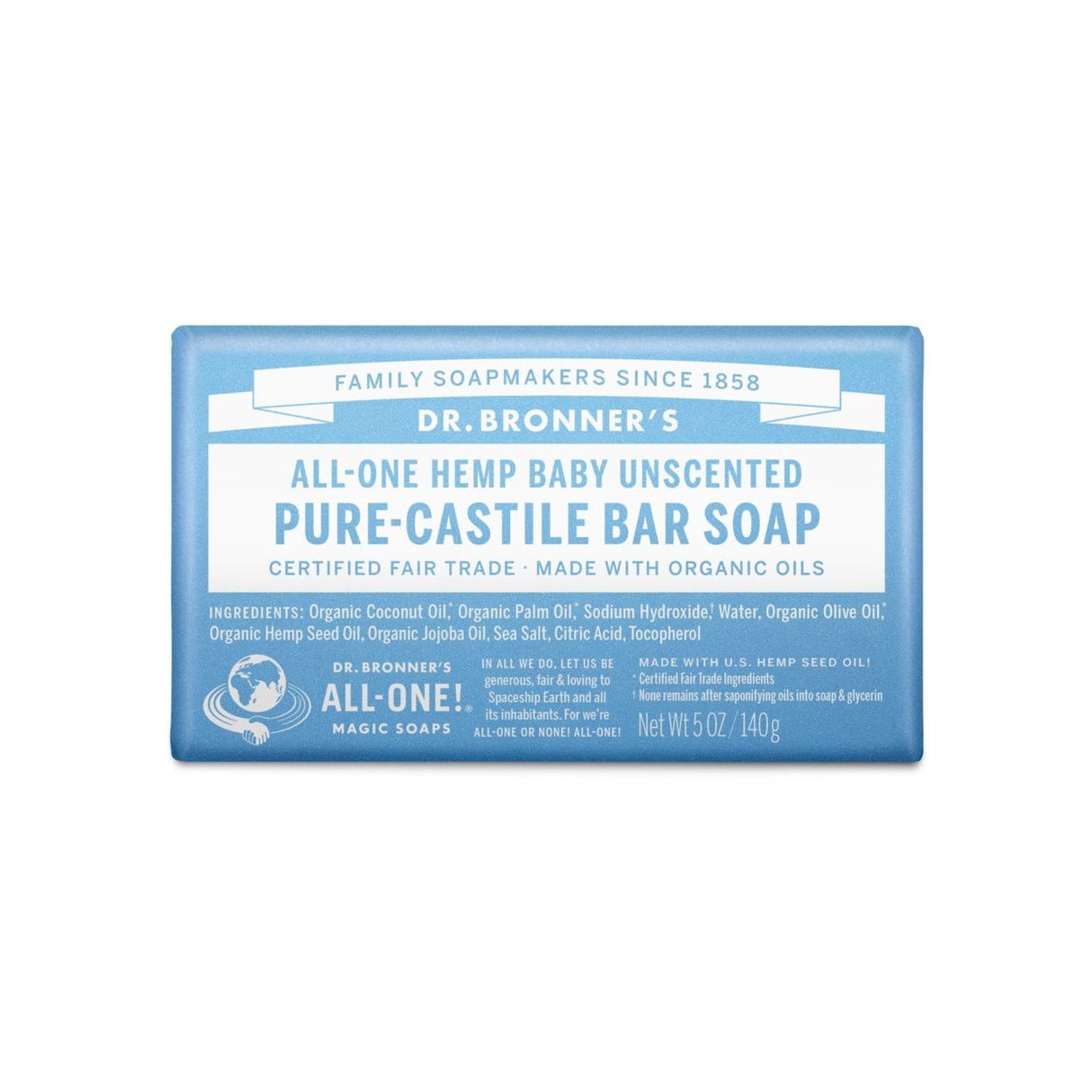 Dr Bronner Hemp Baby-Mild Castile Soap Organic-5oz