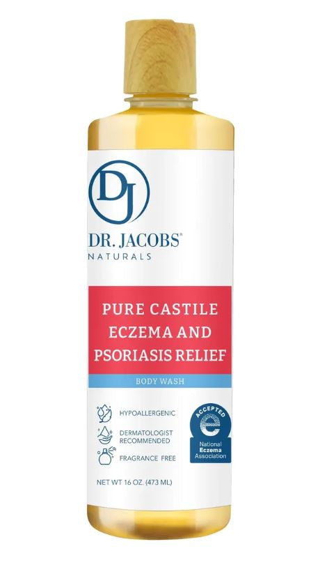 Dr. Jacobs Naturals Castile Soap, Eczema & Psoriasis Relief-16oz