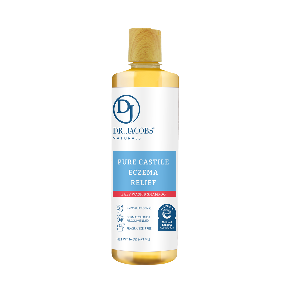 Dr. Jacobs Naturals Castile Soap, Baby, Eczema Relief- 16 fl oz