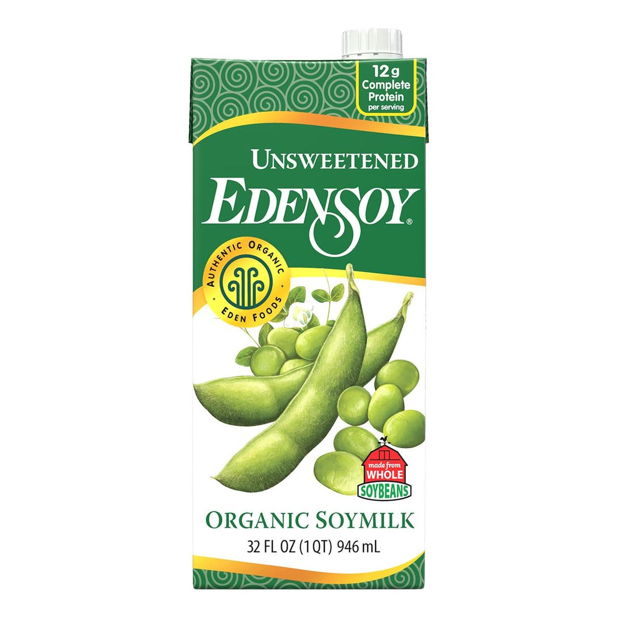 Eden Foods Soy Milk, Unsweetened, Organic-32floz