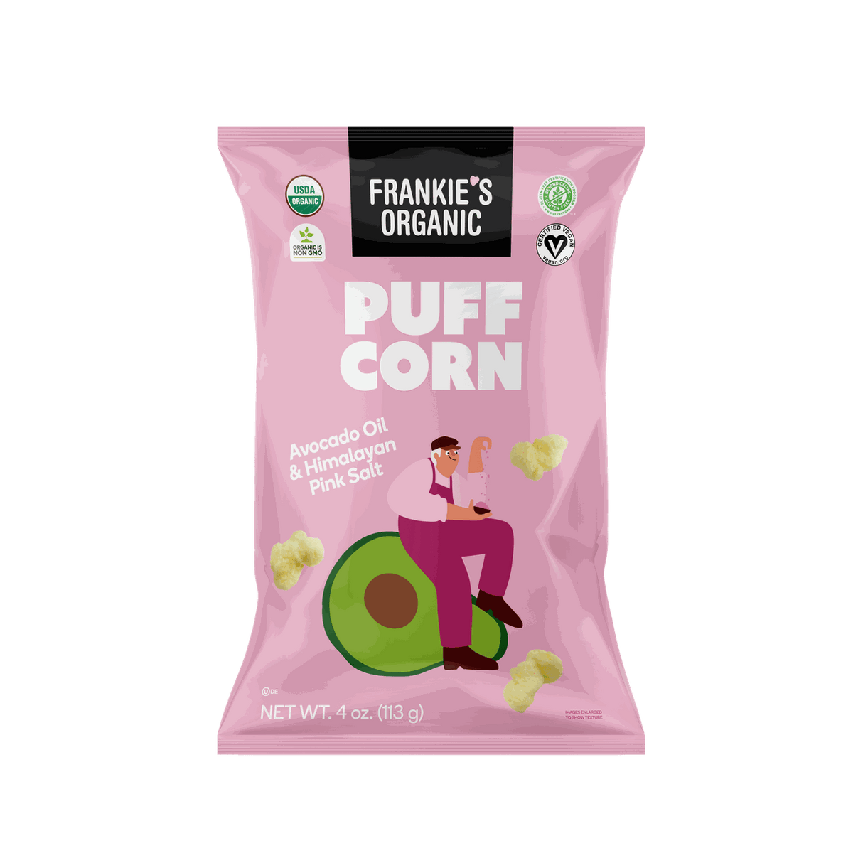 Frankie's Organic Puffcorn, Avocado Oil & Himalayan Salt, Organic-4oz