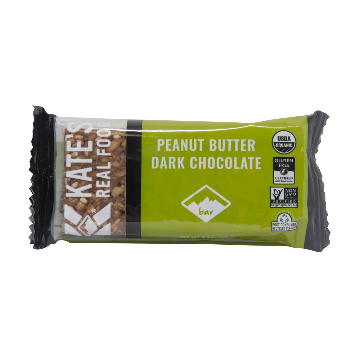 Kate's Real Food Energy Bar-Peanut Butter Dark Chocolate, Organic-2.2oz