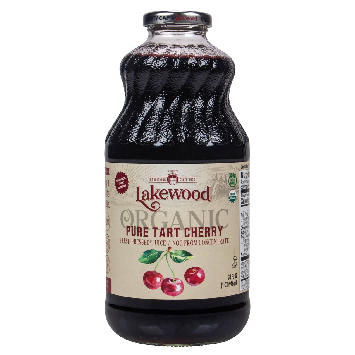 Lakewood Organic Juices Tart Cherry Juice, Pure, Organic-32oz