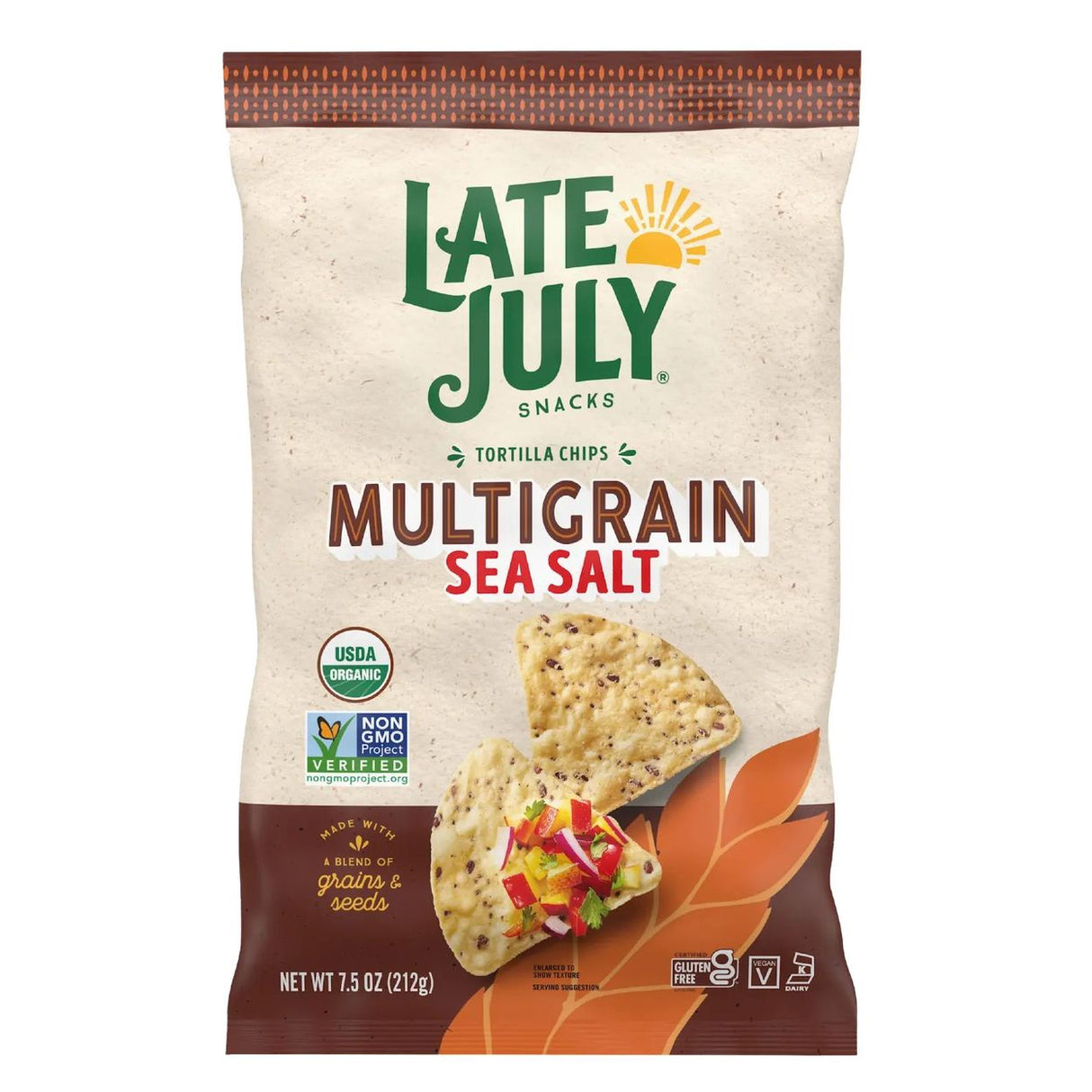 Late July Multigrain Chips, Sea Salt, Organic-7.5oz