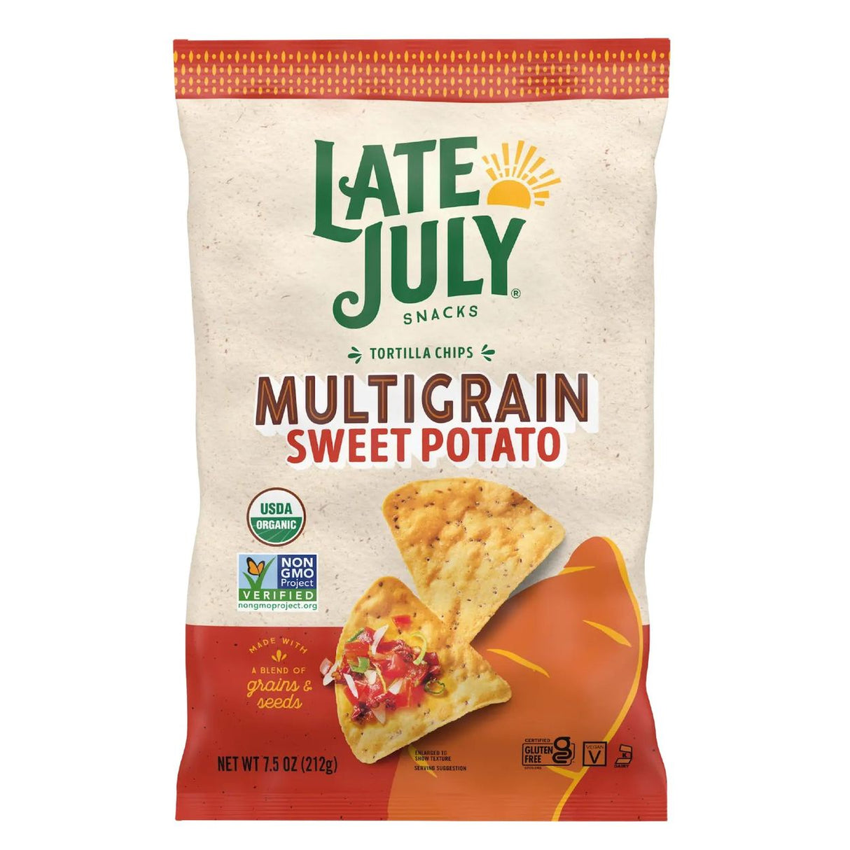 Late July Multigrain Chips, Sweet Potato, Organic-7.5oz