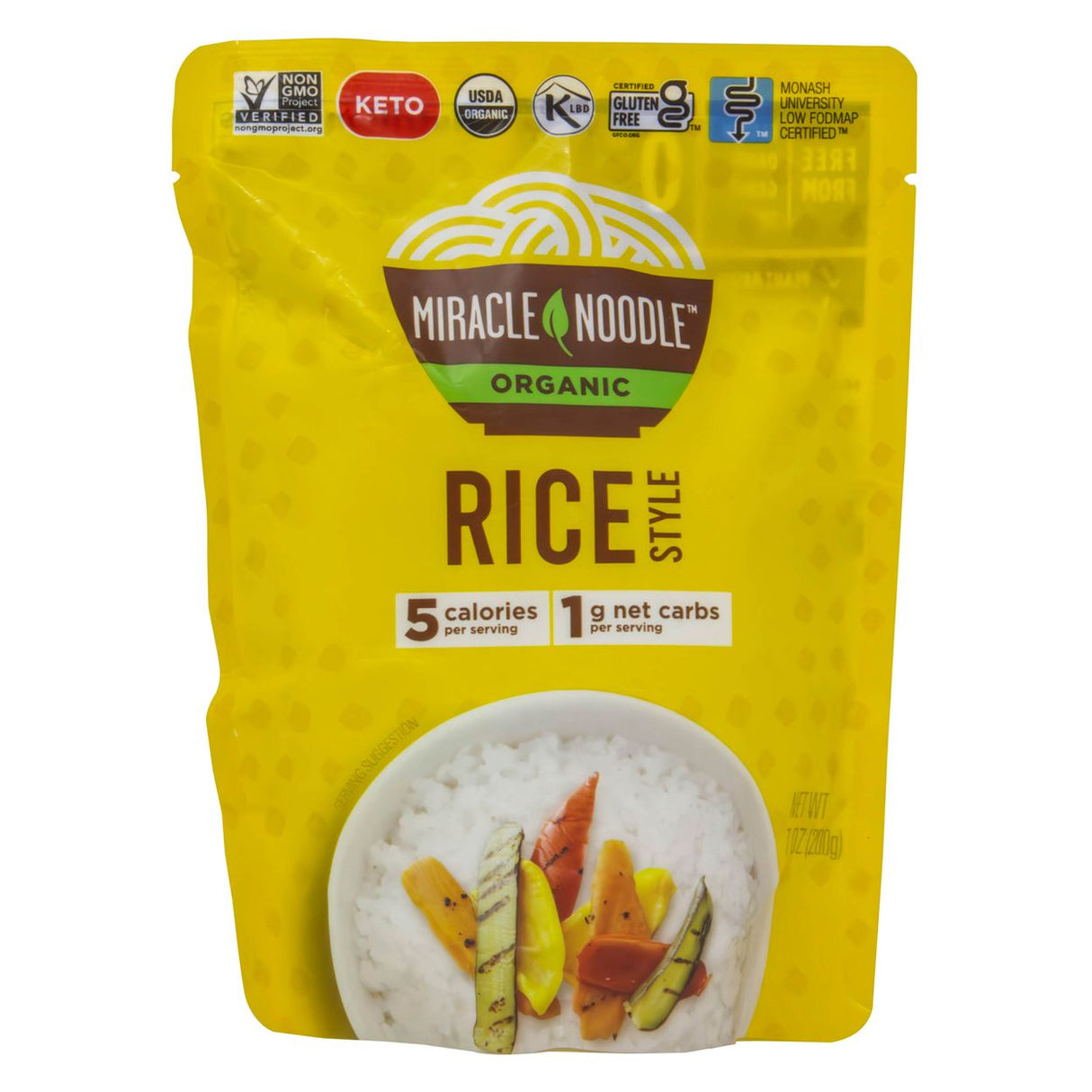Miracle Noodle Ready-to-Eat, Rice, Organic-7oz