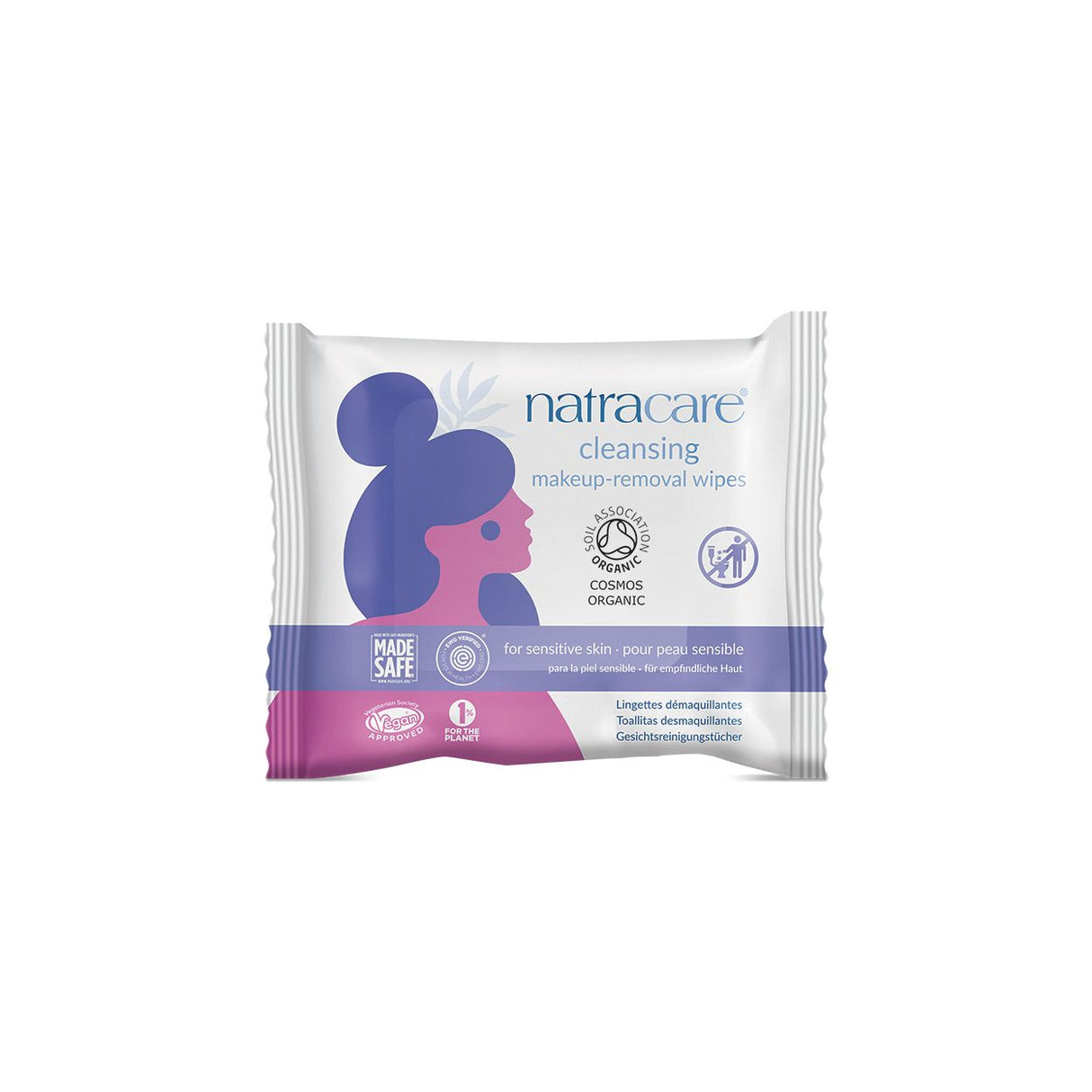 Natracare Make-up Removal Cleansing Wipes, Organic- 20ct