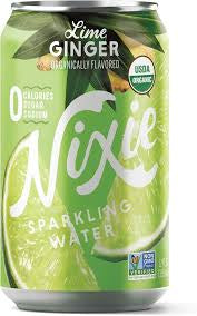 Nixie Sparkling Water, Lime Ginger, Organic-12floz