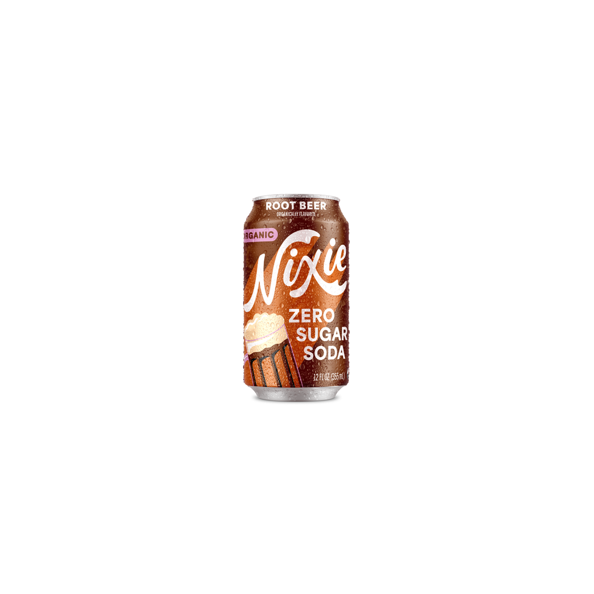 Nixie Zero Sugar Soda, Root Beer, Organic-12floz