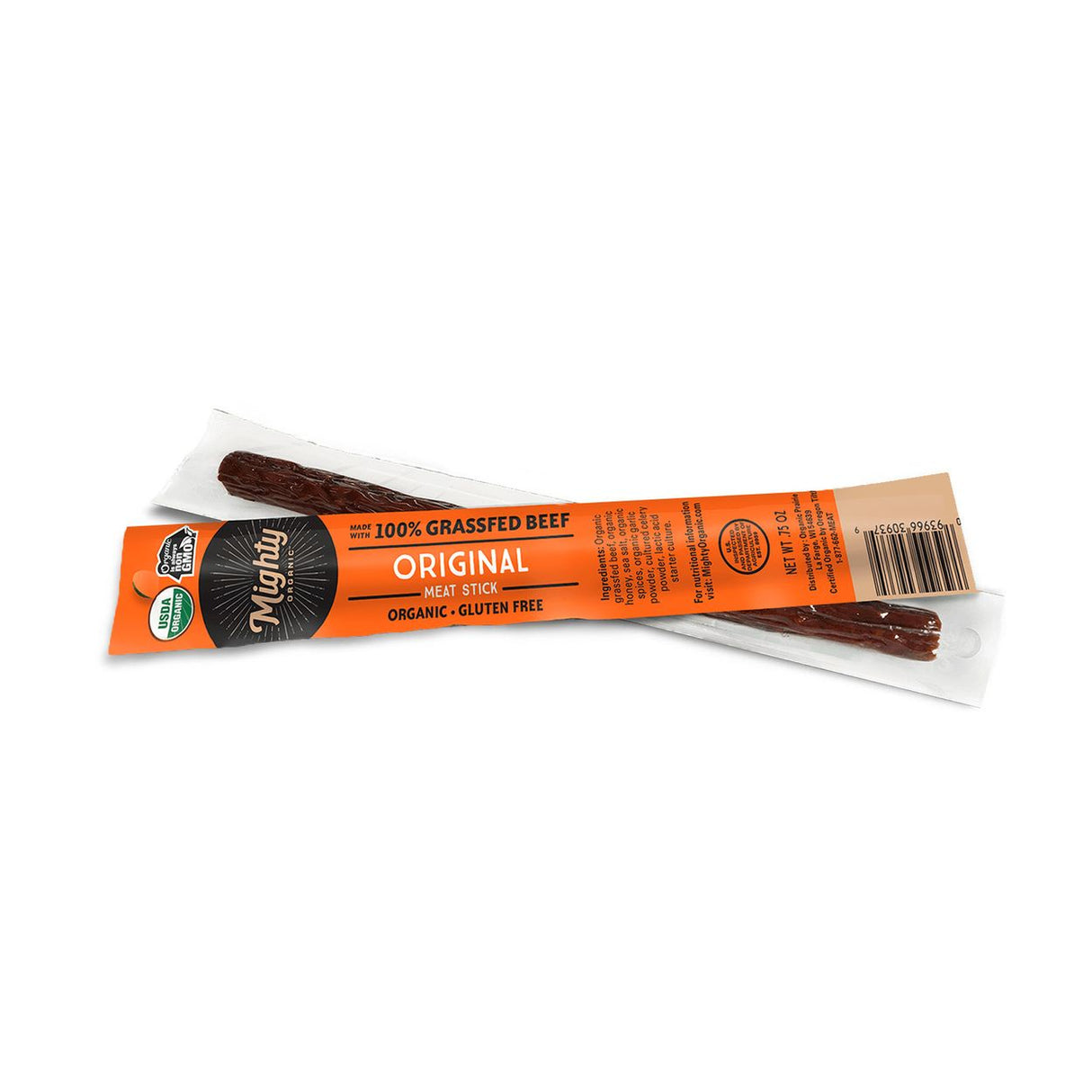 Organic Prairie Mighty Beef Stick, Original, Organic-1oz