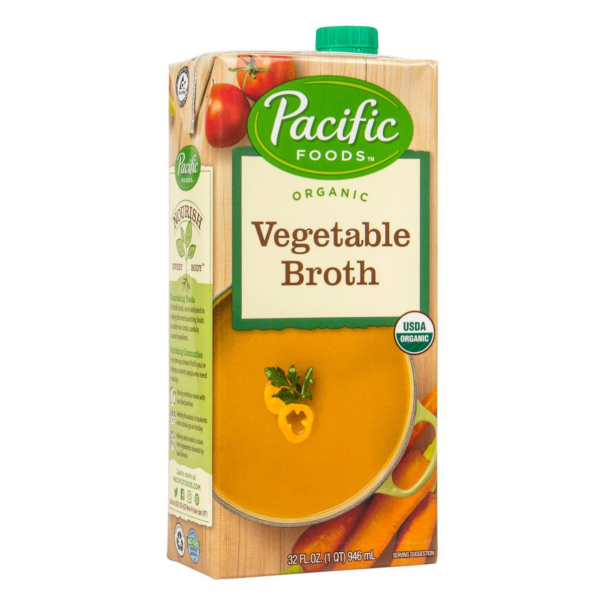 Pacific Foods Vegetable Broth, Organic-32oz