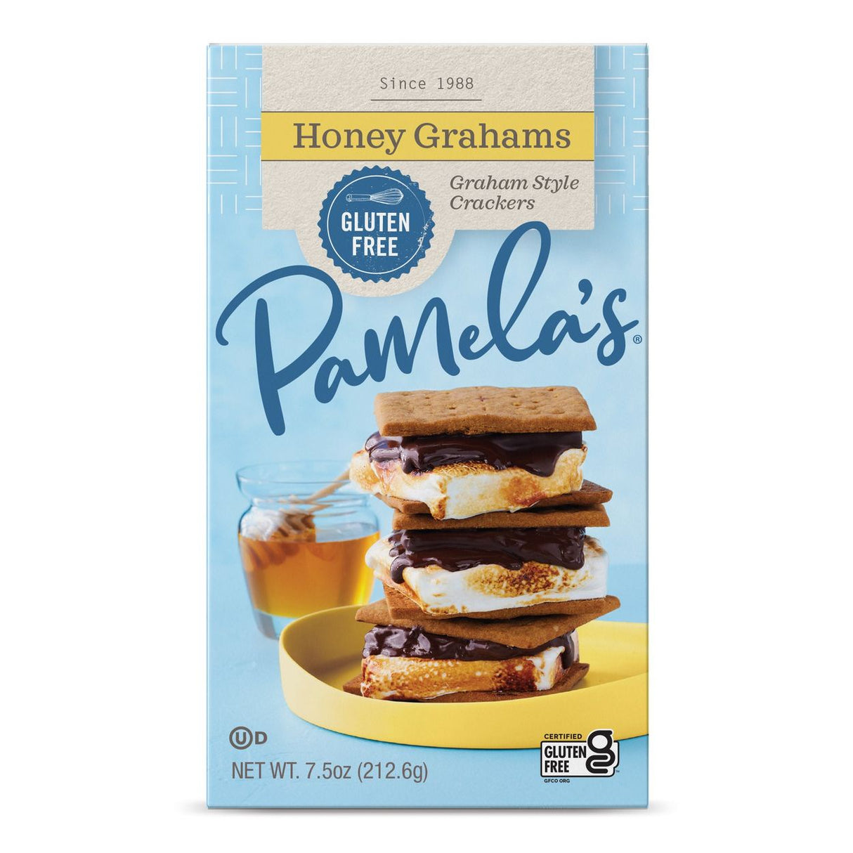Pamela's Crackers, Honey Grahams, Traditional-7.5oz