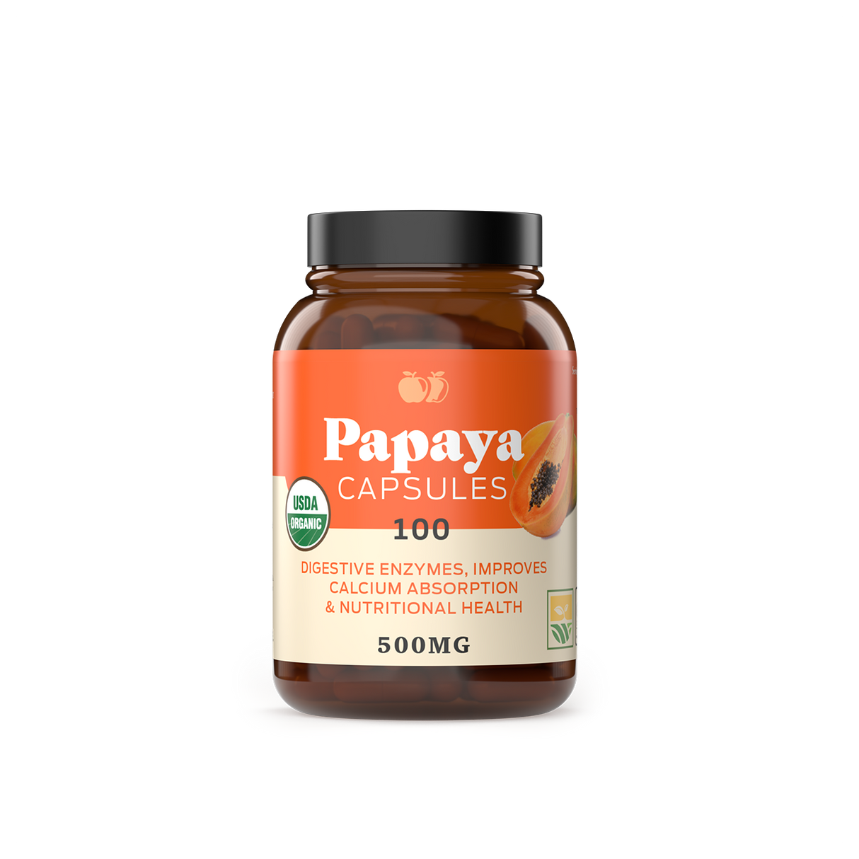 Complete Natural Products Papaya Enzyme, 600mg (100 Caps)