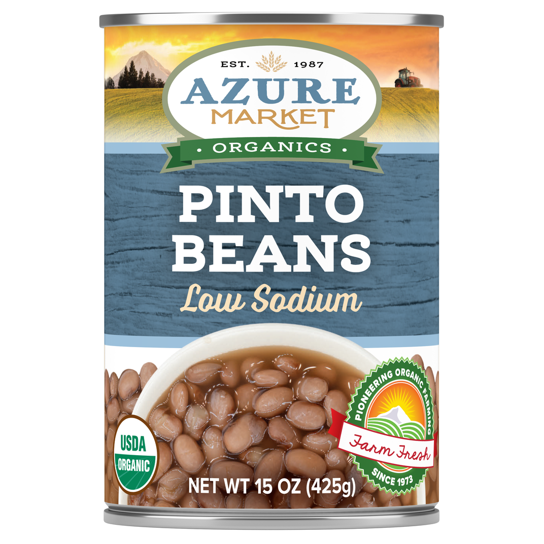 Azure Market Organics Pinto Beans, Low Sodium, Organic-15.5oz