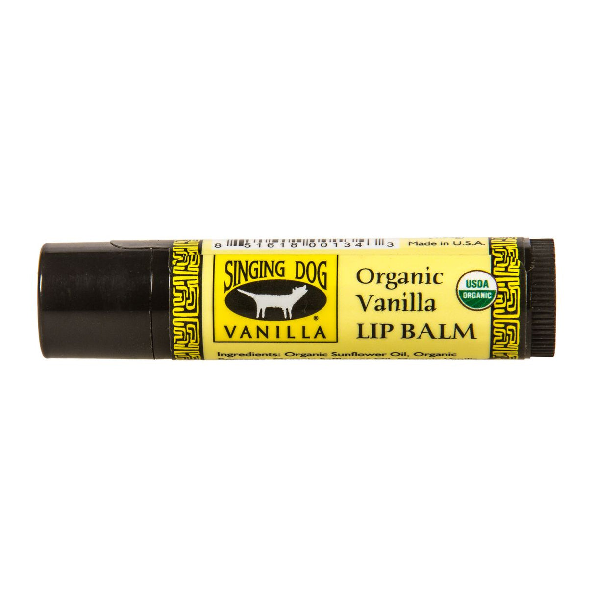 Singing Dog Lip Balm, Vanilla, Organic- 1 tube