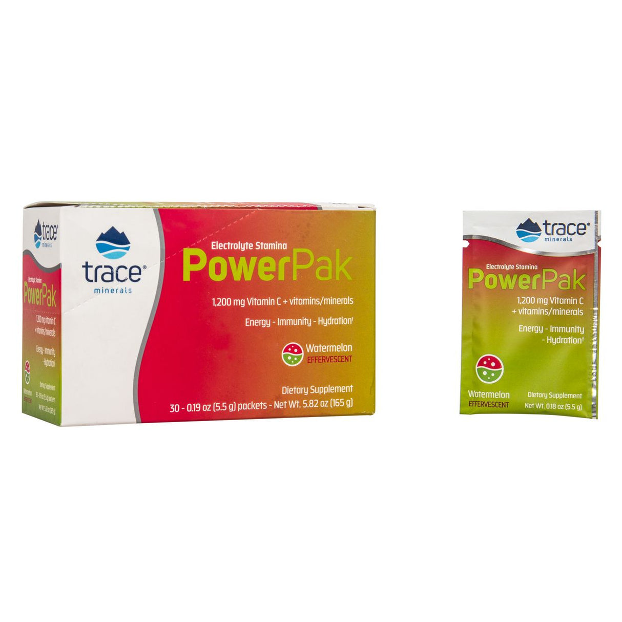 Trace Minerals Electrolyte Stamina Power Pak, Watermelon-5.82oz