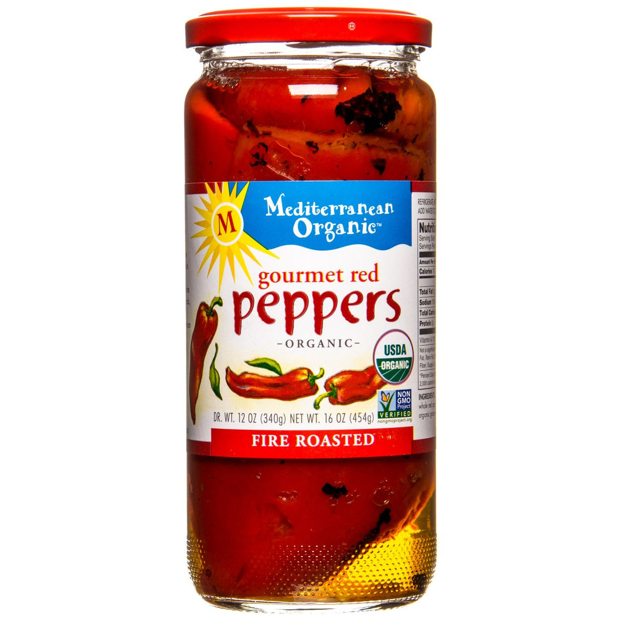 Woodstock Roasted Red Peppers, Organic-16oz