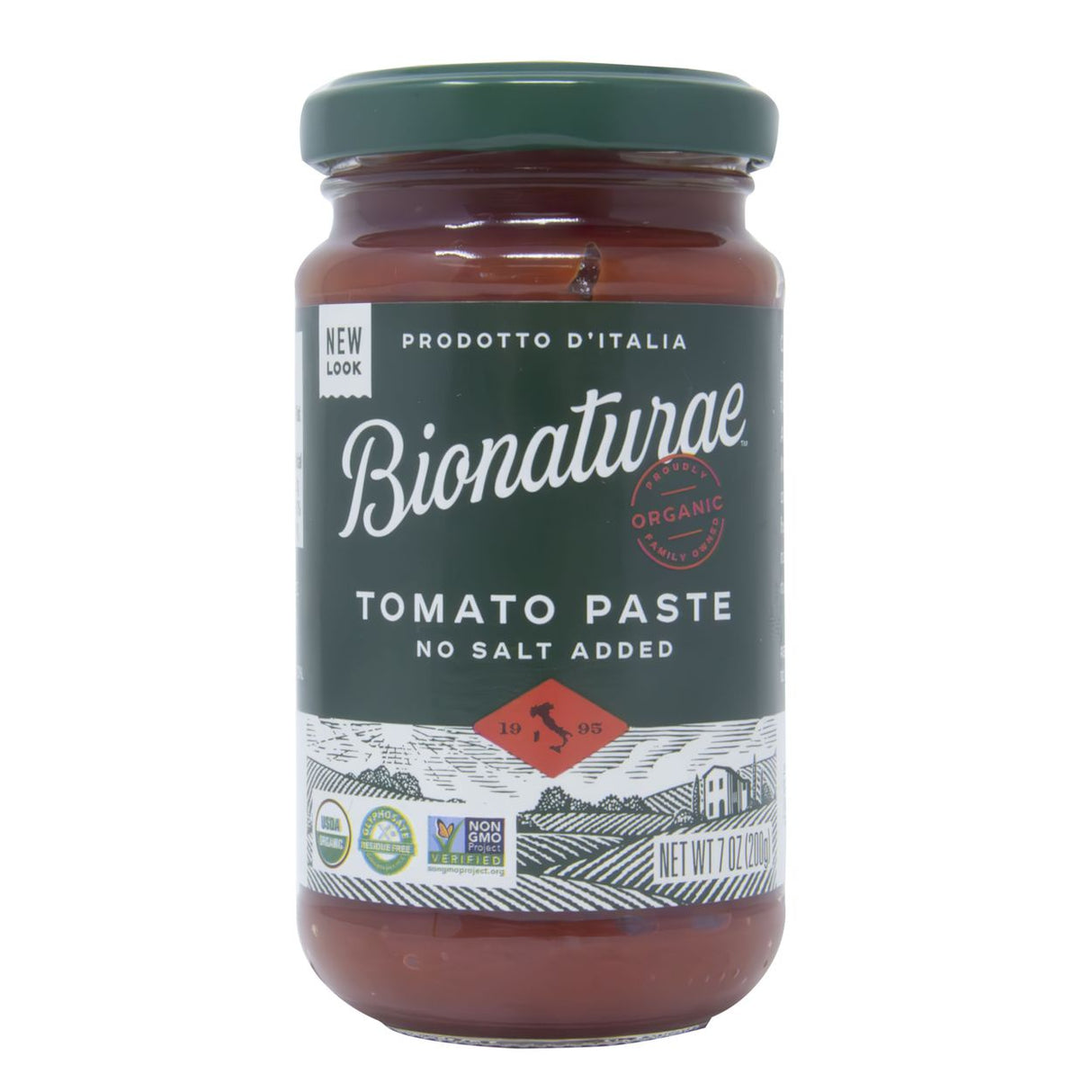 Bionaturae Tomato Paste, In Glass, Organic-7oz