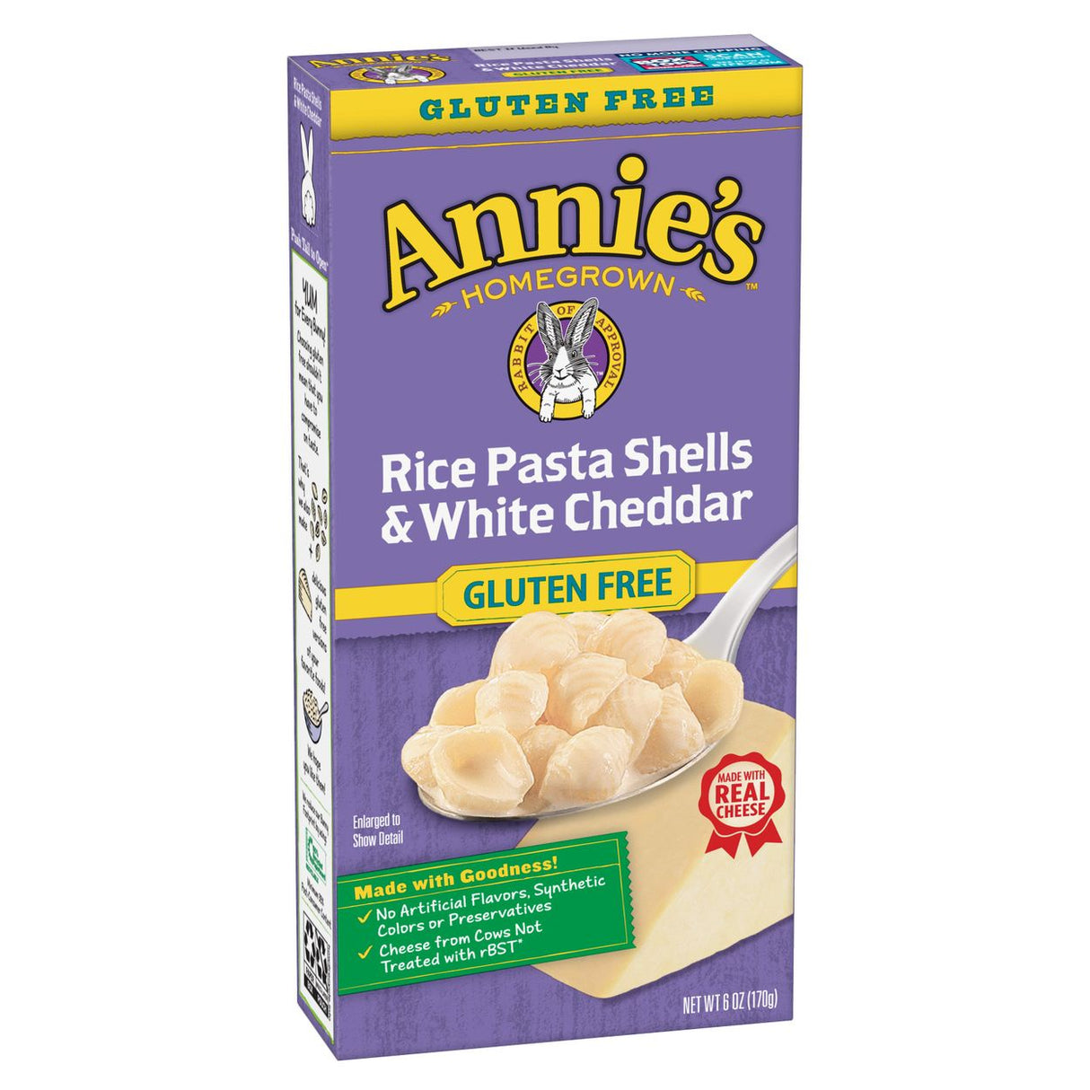 Annie's Macaroni & Cheese, Rice Shells & Creamy White Cheddar Gluten Free-6oz