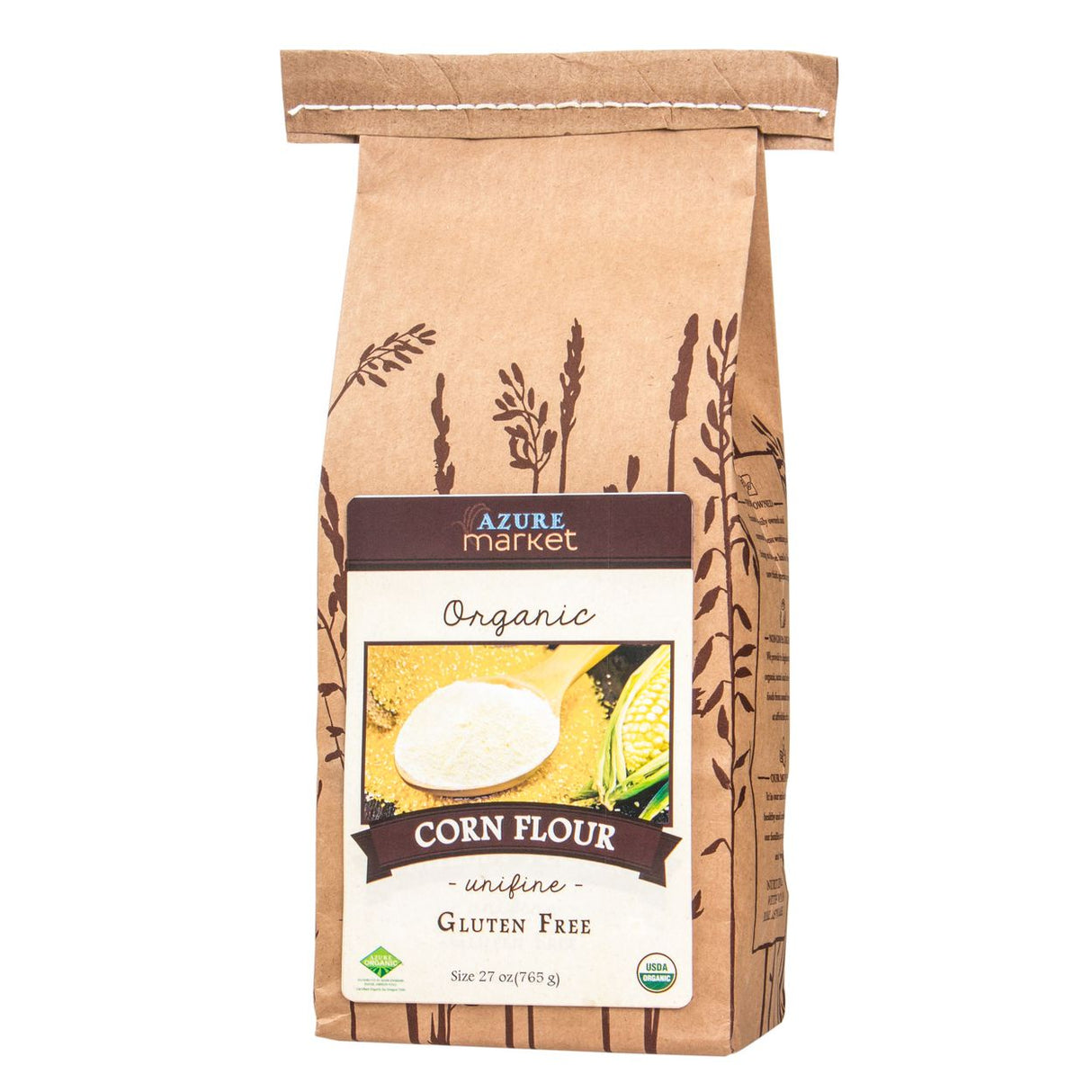 Azure Market Organics Corn Flour, (Unifine), GF, Organic-27oz