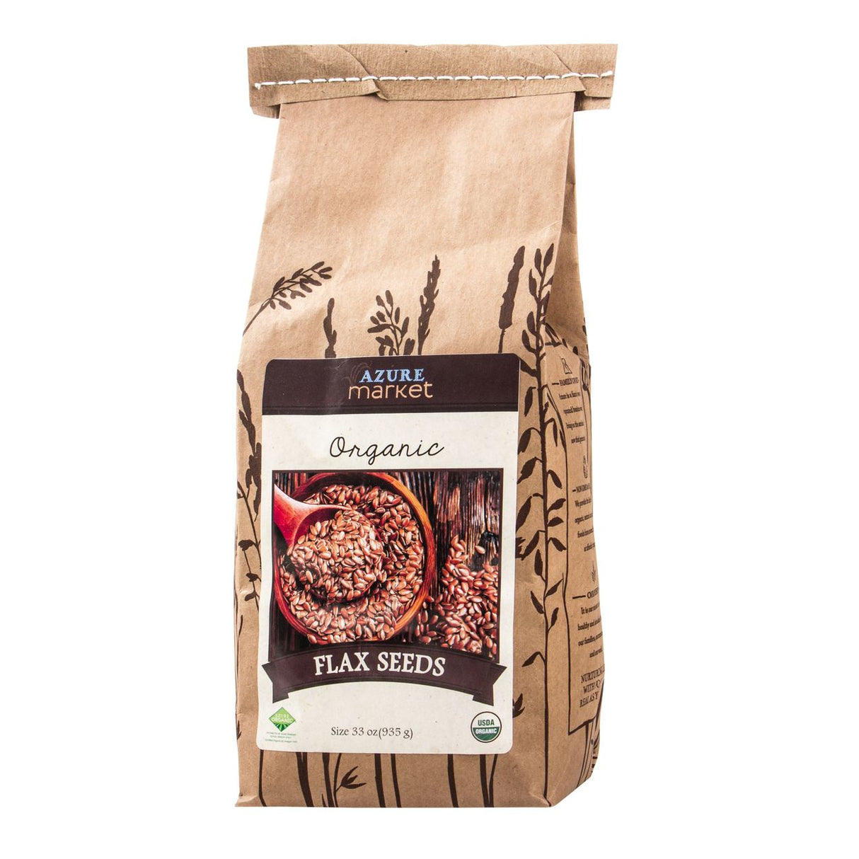 Azure Market Organics Flax Seeds, Organic-33oz