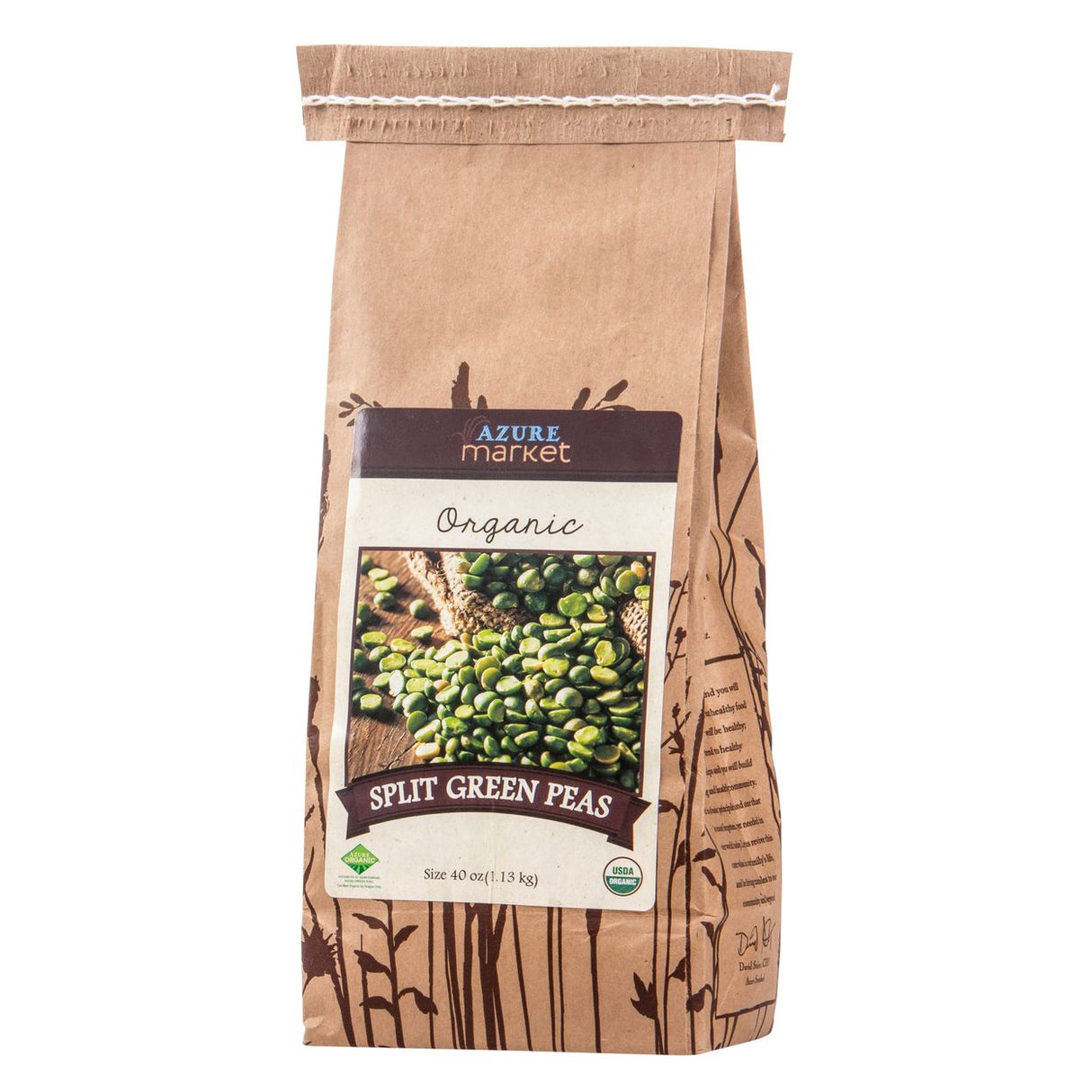 Azure Market Organics Peas, Green Split, Organic-40oz