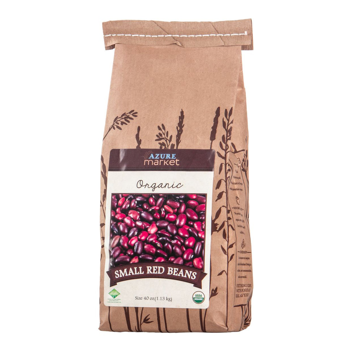 Azure Market Organics Red Beans, Small, Organic-40oz