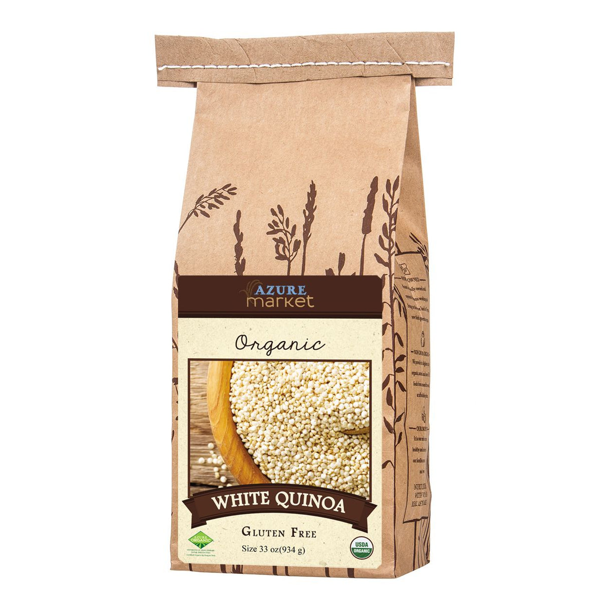 Azure Market Organics Quinoa White, Organic-33oz
