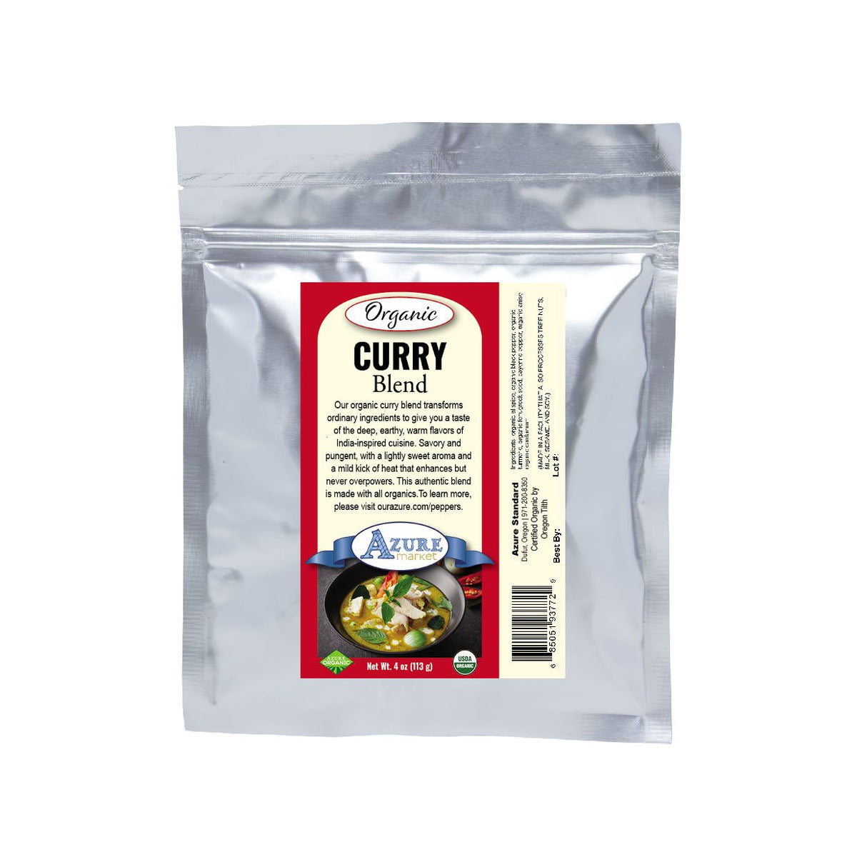 Azure Market Organics Curry Blend, Organic- 4oz
