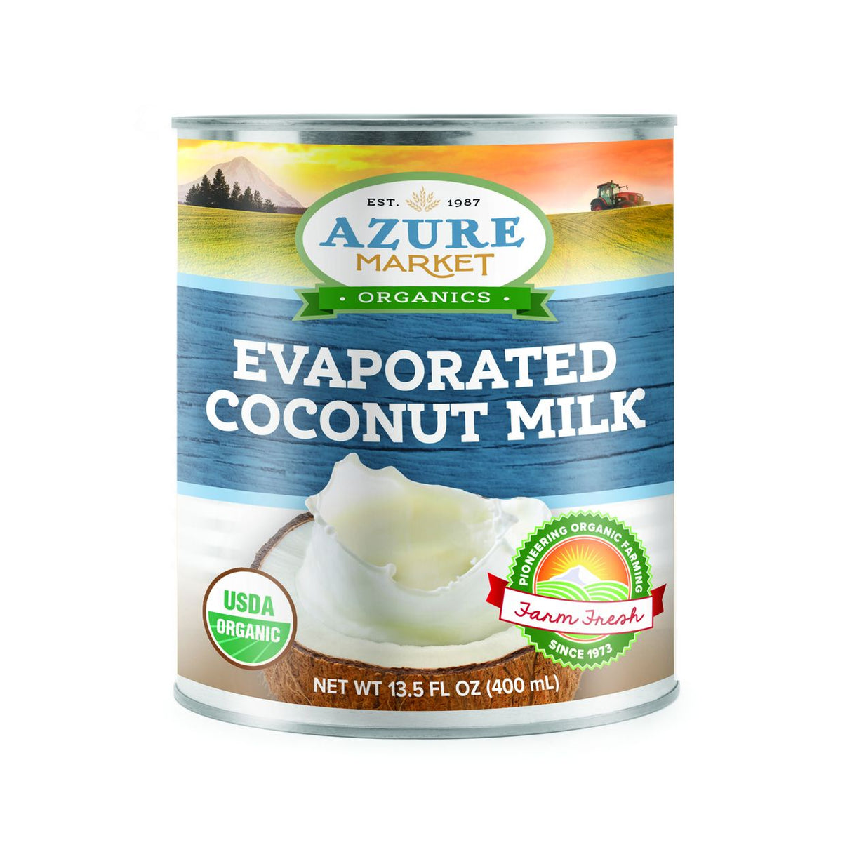 Azure Market Organics Evaporated Coconut Milk, Organic-13.5 fl oz