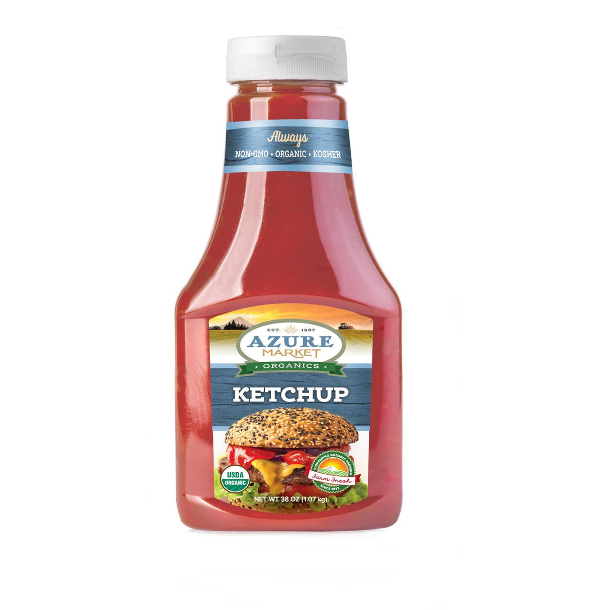Azure Market Organics Ketchup, Organic-38oz