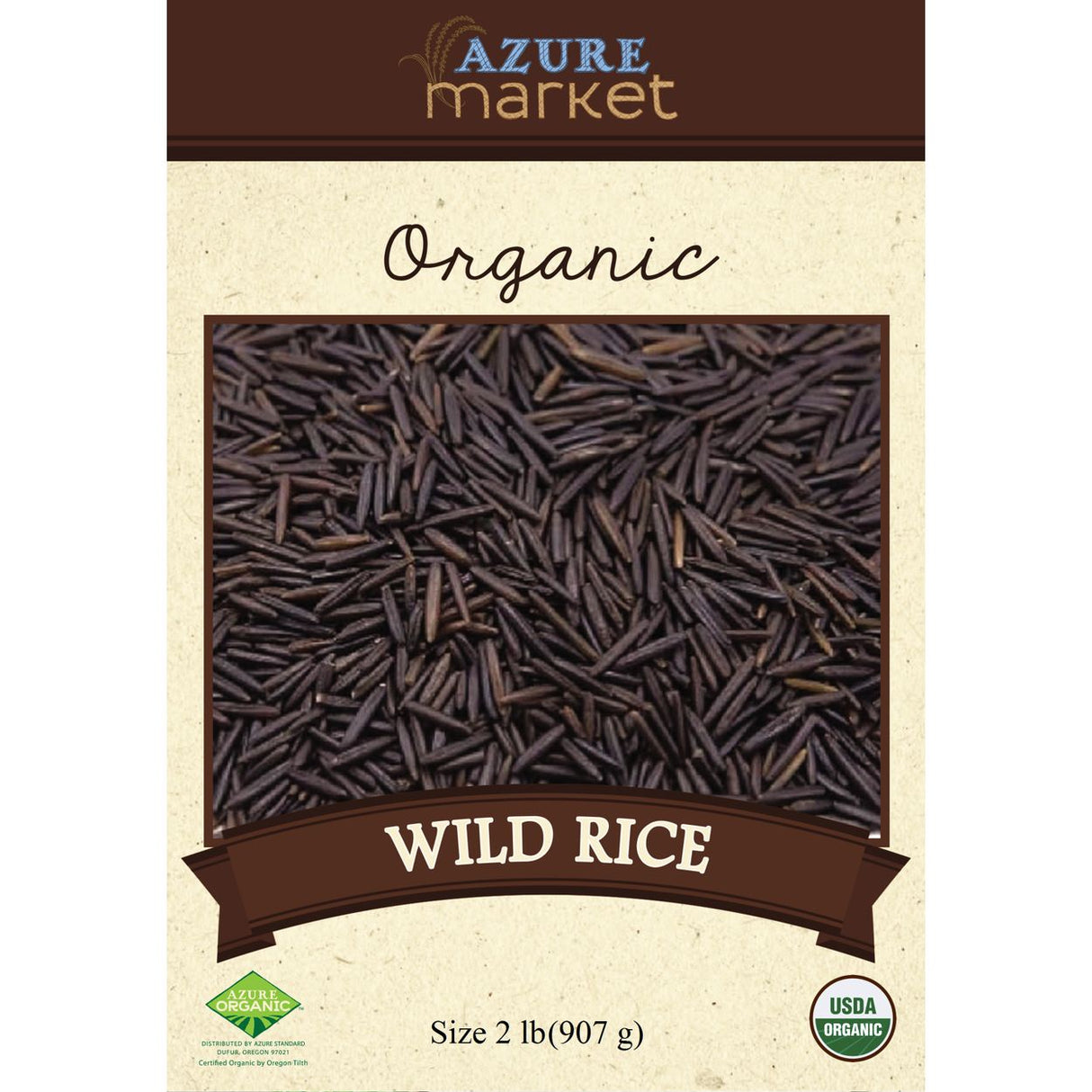 Azure Market Organics Wild Rice, Organic-2lbs