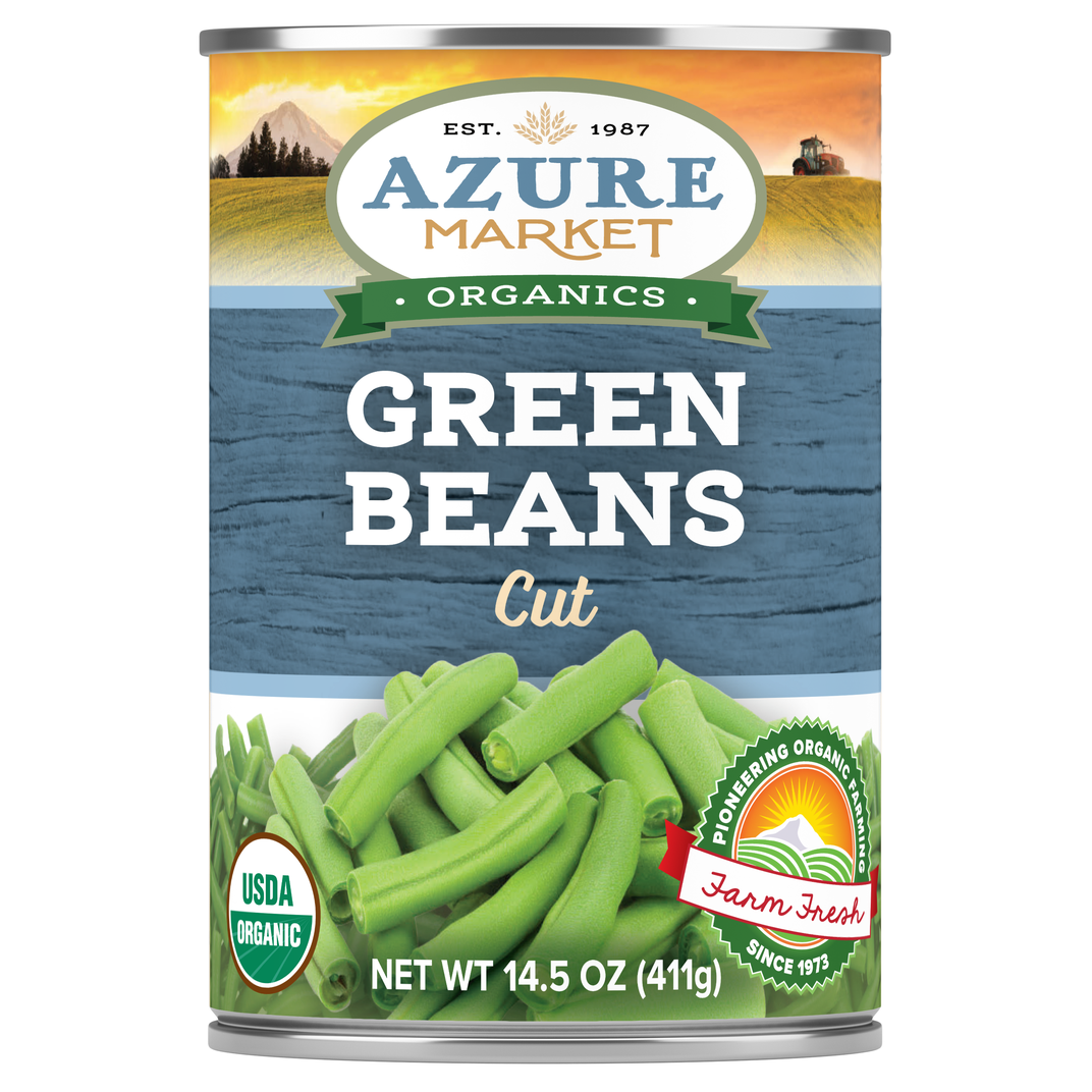 Azure Market Organics Green Beans, Cut, Organic-14.5oz