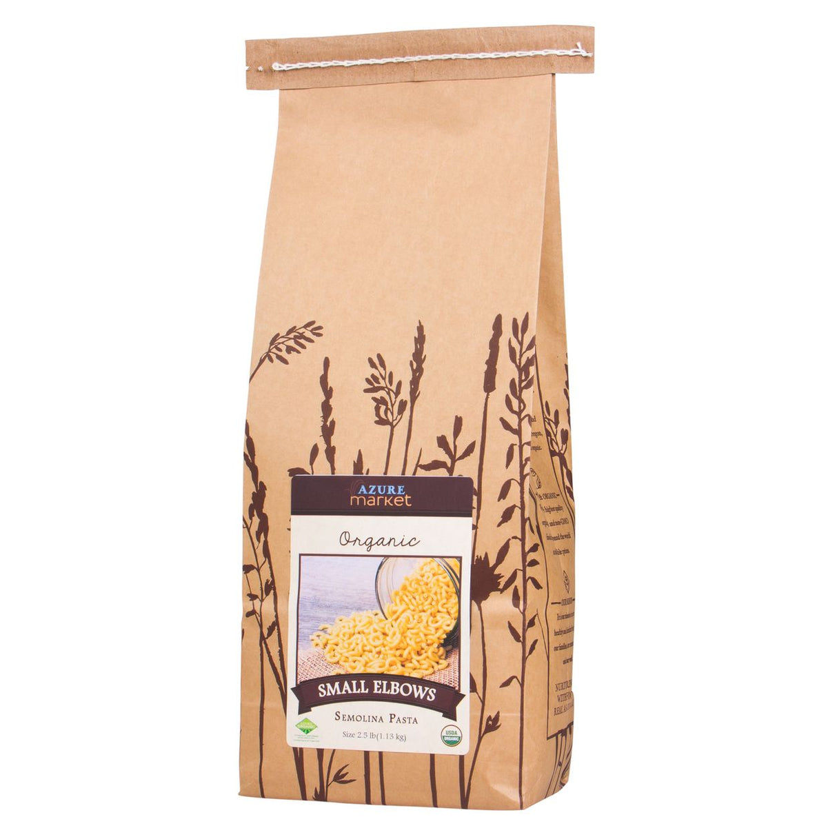 Azure Market Organic Small Elbow - Italian Wheat Pasta, 2.5 lb